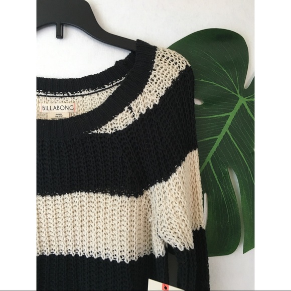 Billabong Knit Sweater Stripe Medium - Picture 7 of 11